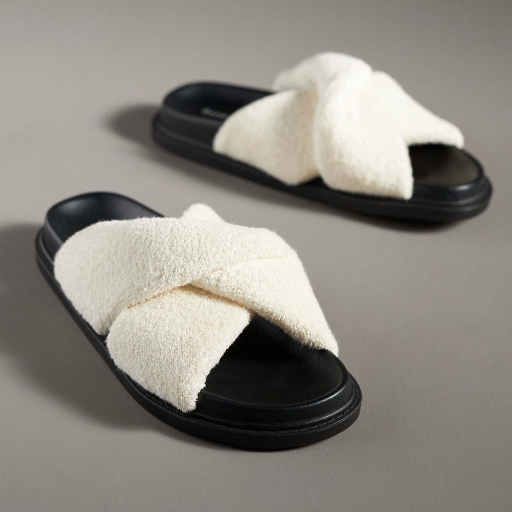 Never worn: Maeve Terry Slide Sandals